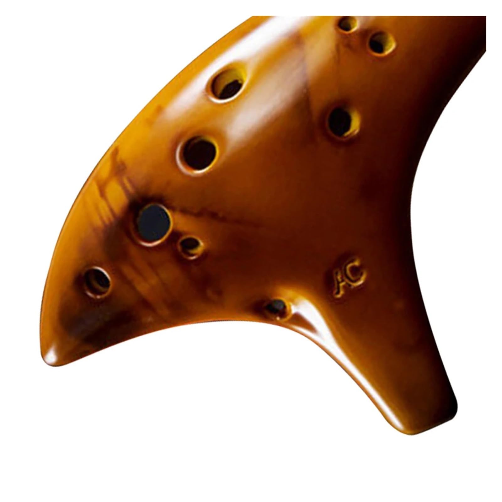 Ocarina Ceramica Alto C Strumento musicale a fiato Ocarina in ceramica Alto C a 12 fori con borsa protettiva for principianti amanti della musica per Principianti Adulti