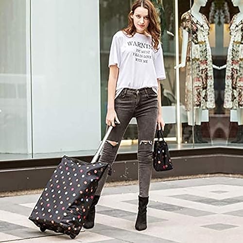 Miniatura 5 de Bolsa de equipaje con ruedas para compras, carrito portátil plegable, caja de viaje, carrito de compras plegablecarrito plegable (color  B)