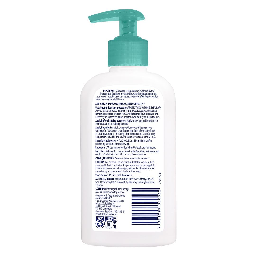 CANCER COUNCIL SPF50+ Moisturising Sunscreen Pump 200mL