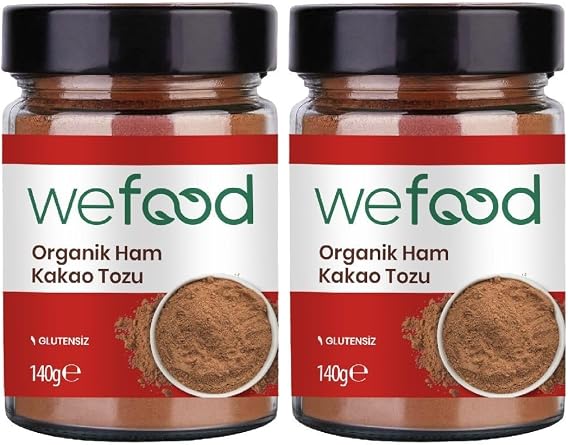 Wefood Organic Raw Cocoa Powder 140 g 2 pieces