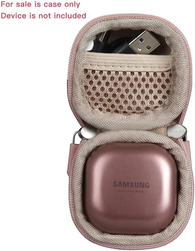Miniatura 2 de Hermitshell Funda de viaje para Samsung Galaxy Buds LiveSamsung Galaxy Buds ProSamsung Galaxy Buds 2 True Auriculares inalámbricos (oro rosa)