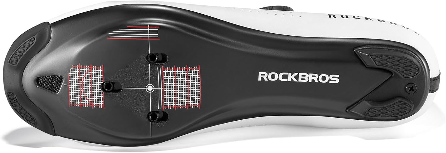 ROCKBROS Cycling Shoes CR5 with T500 Carbon Fiber Sole, Compatible with Peloton & Look Delta/SPD Cleats, Foot-Hugging Breathable Lightweight Road Bike Shoes for Men and Women - Image 6