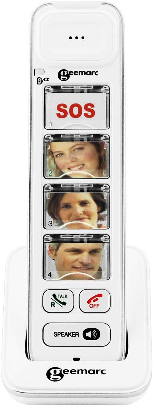 Photodect 295 - Additional Handset for Geemarc Amplidect 295 Range with Customisable Photo Memories - Main Base Unit Required - Low to Medium Hearing Loss - Hearing Aid Compatible - UK Version