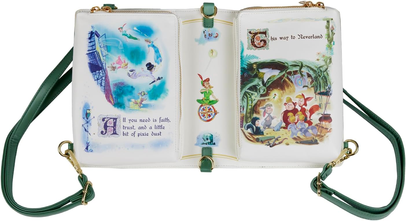 Loungefly DISNEY PETER PAN BOOK SERIES CONVERTIBLE BACKPACK