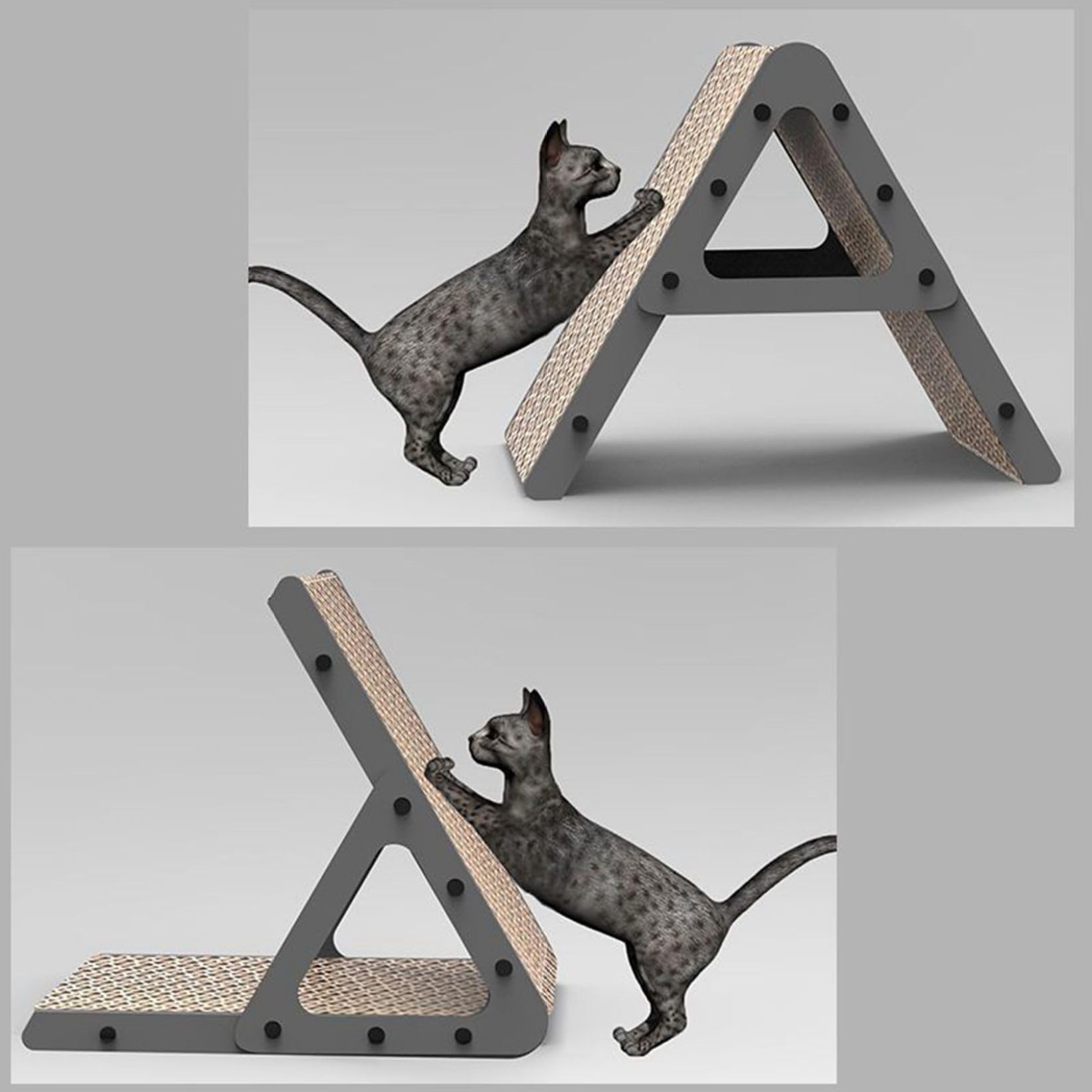 Amazon.co.jp: 猫 猫用A字型スクラッチャー 2way 猫爪どきボード