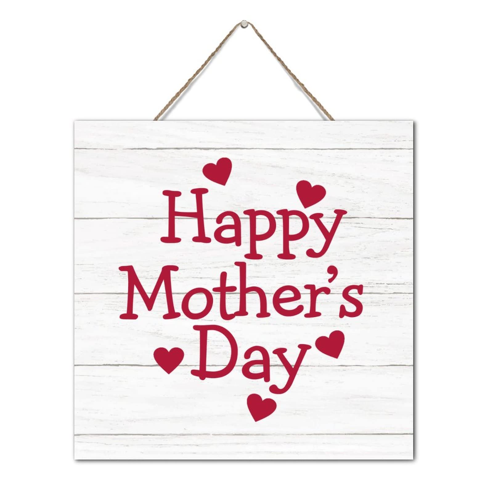 Plaque en bois Happy Mother's Day, cadeau fête des mères pour déco salon