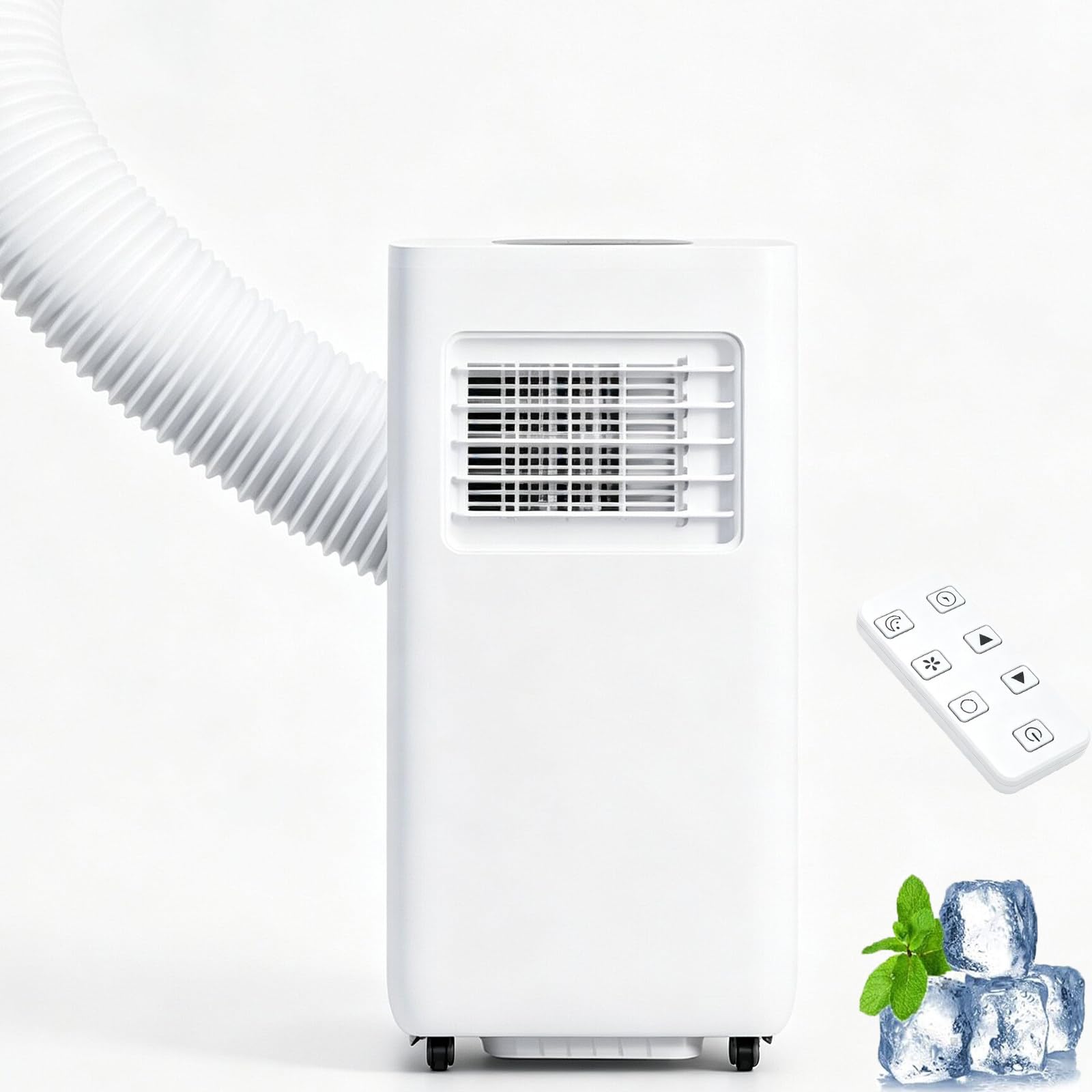 Swivel Casters Air Conditioner,With Cool Fan Dehumidifier Sleep 1800W