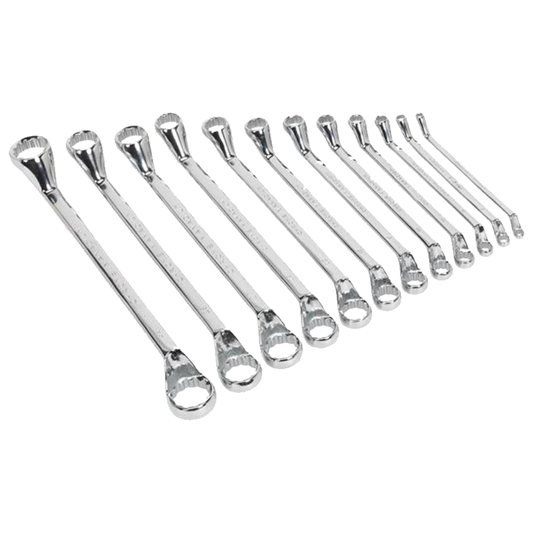 Dapetz ยฎ Offset Double Ring Spanner Wrench Set 12 Piece 6-32mm Metric Box End Ring Combination Spanners Wrenches Chrome Vanadium Steel โ image 1