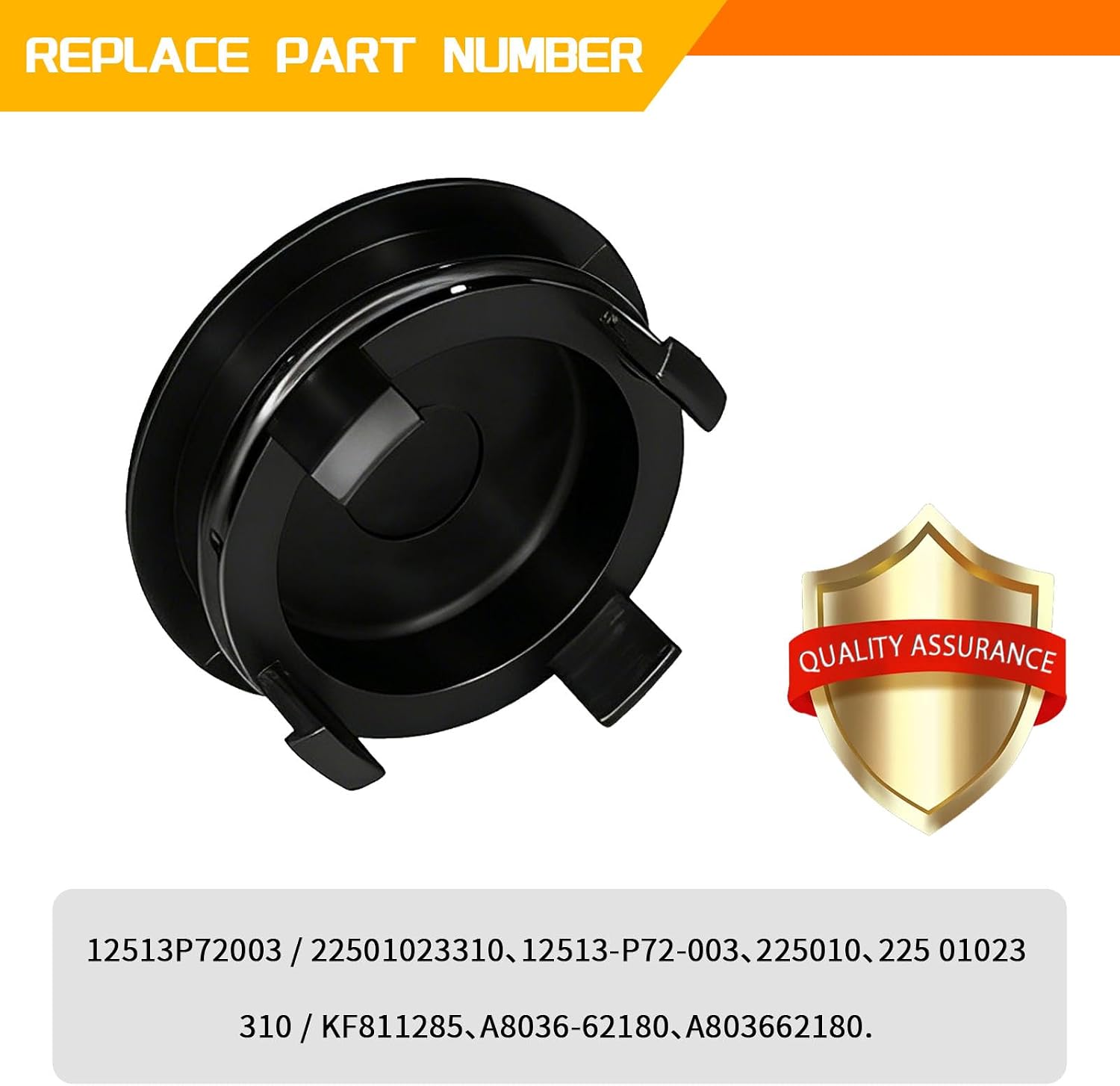 Cylinder Head Rear Cam Plug, Replace 12513-P72-003, Compatible with Honda Civic CR-V HR-V Insight Acura Integra, Engine Semi-Circular Cam Plug Cap Fit for Honda & Acura 1.6L 1.7L 1.8L