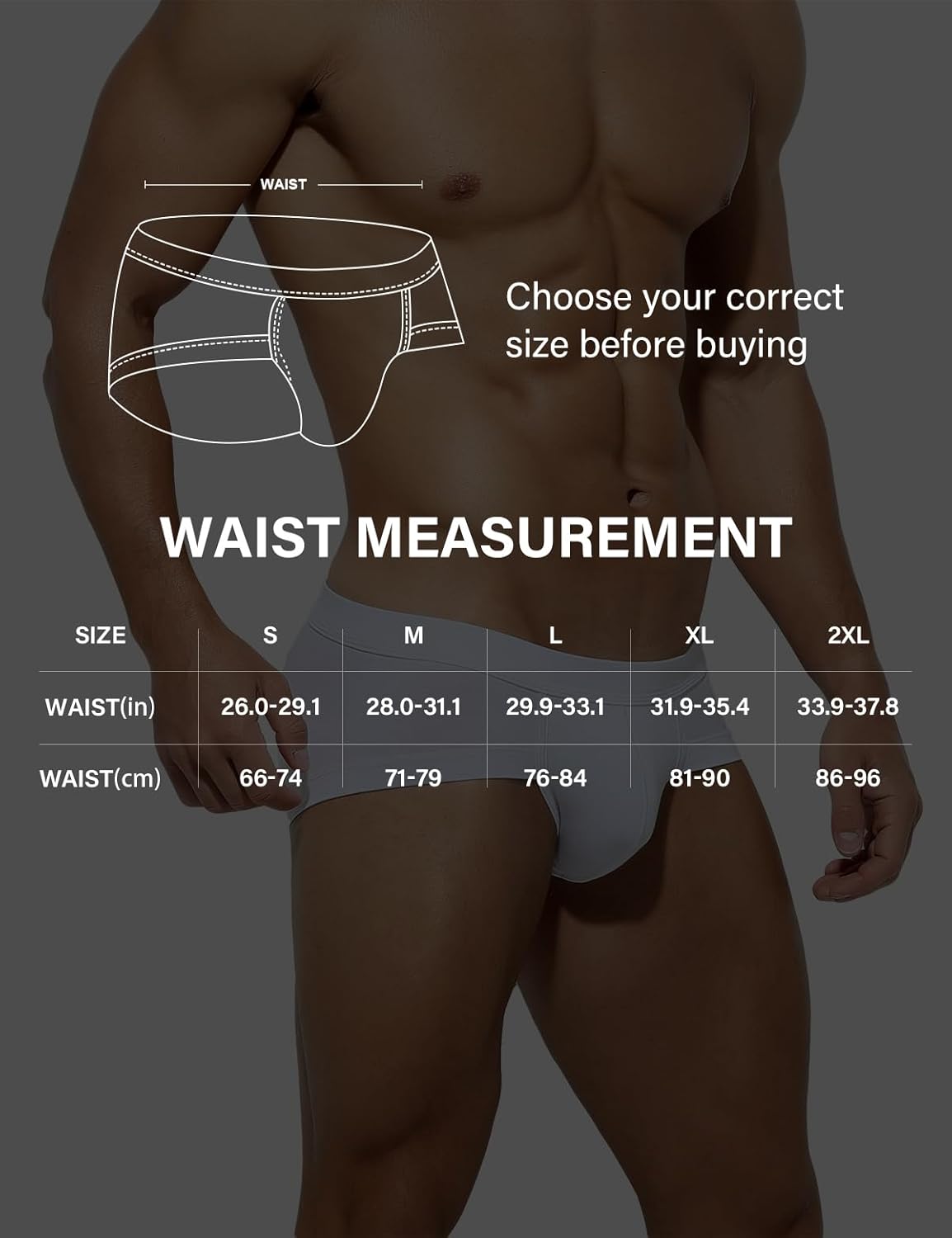 Arjen Kroos Briefs for Men 3 Pack Sexy Underwear Breathable Modal Trunks Briefs - Image 7