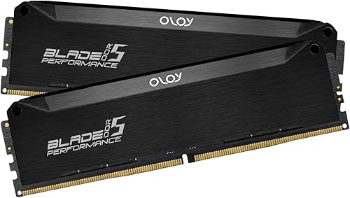 Miniatura 2 de OLOy DDR5 RAM 32GB (2x16GB) Black Hairline Blade 6800 MHz CL32 1.45V Gaming UDIMM para Intel (MD5U1668320IRLDA)