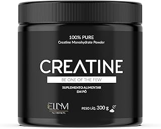 Creatina Monohidratada 300g 100% Pura Ellym Nutrition Alto Rendimento Suplemento Premium High Purity