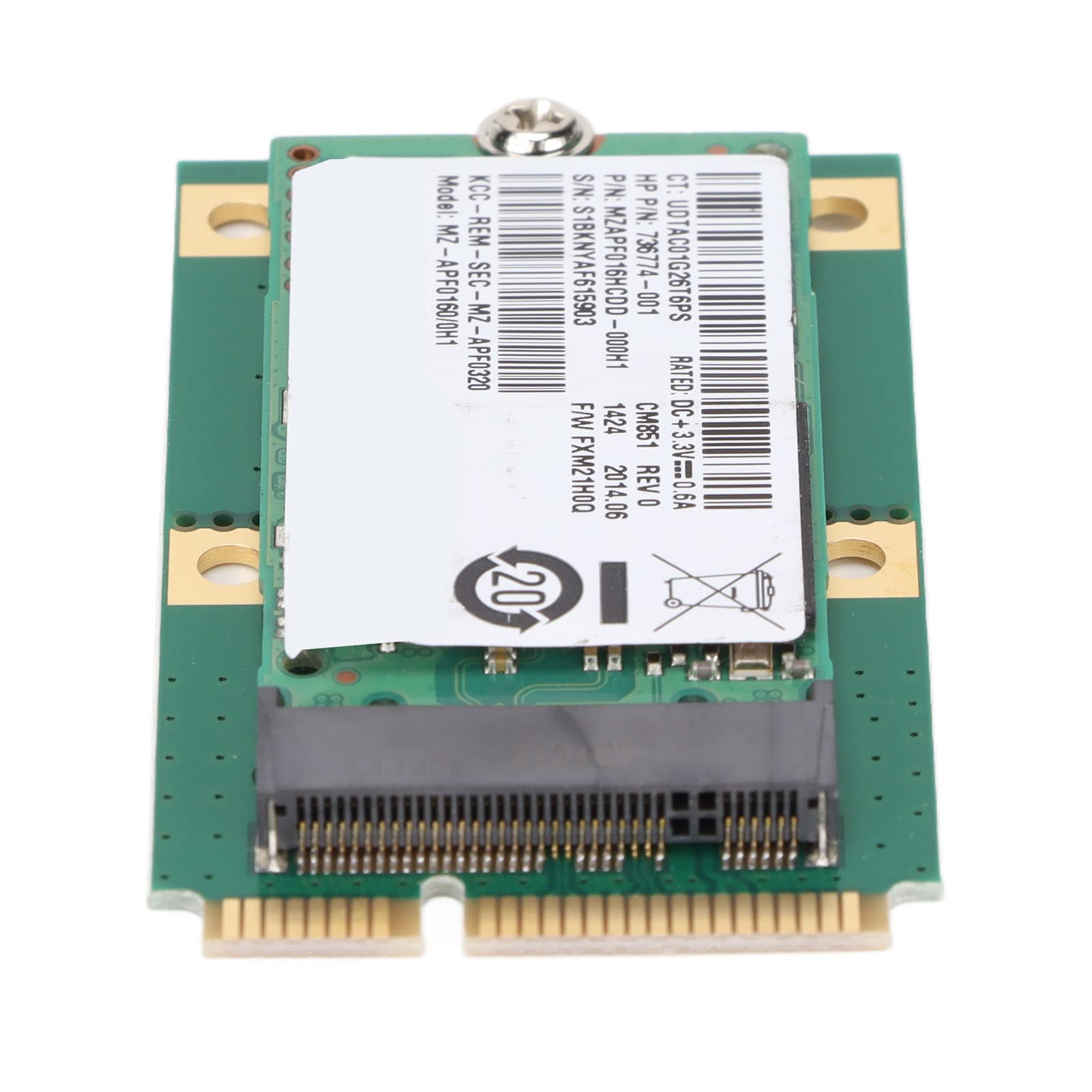 Wewnętrzny Dysk Twardy SSD 16 GB, Komputerowy Dysk Twardy M.2 z Adapterem MSATA, Wewnętrzny Dysk SSD M.2 do MSATA do Komputera/maszyny Górniczej/wszystko w Jednym