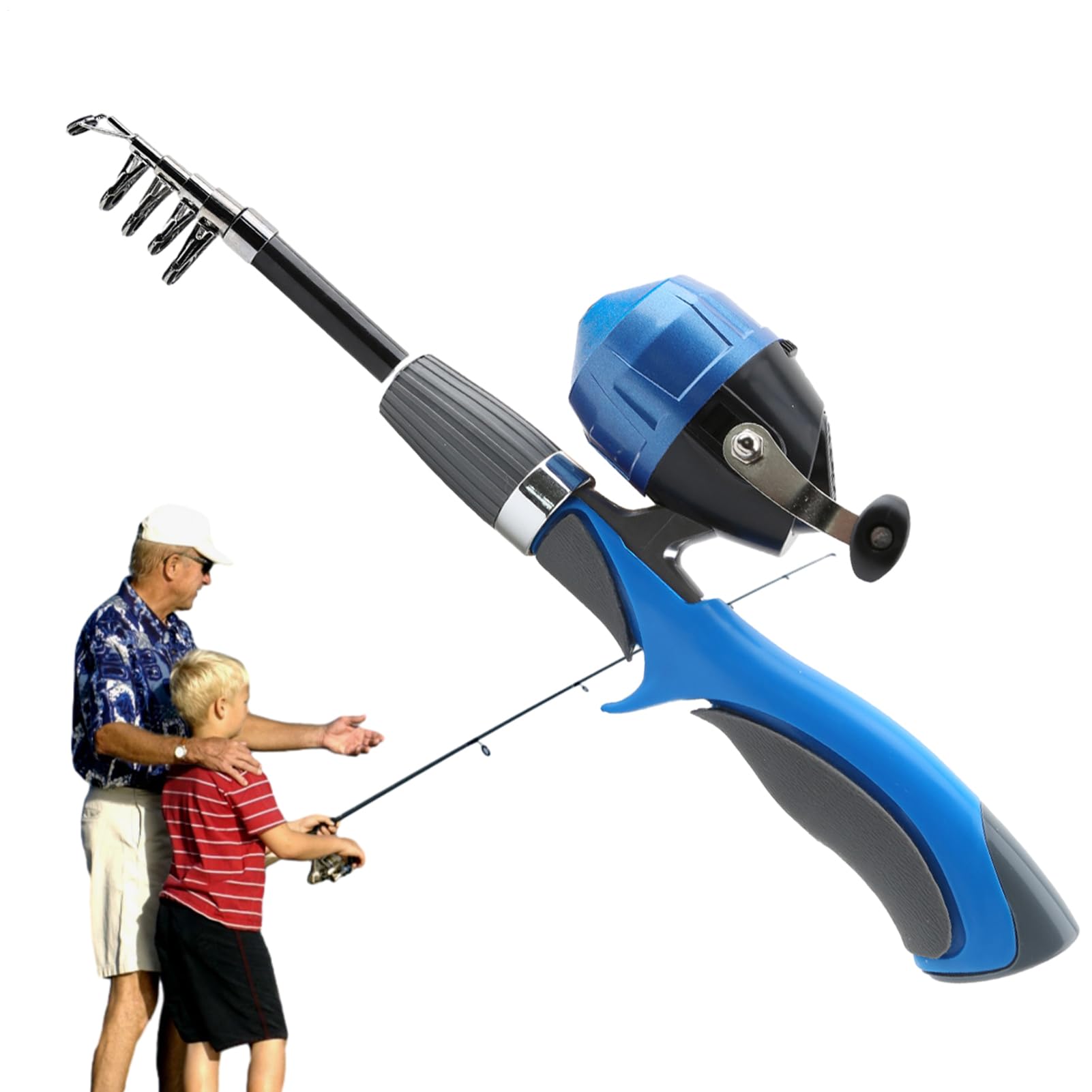 Canne de pêche télescopique : idée cadeau anniversaire Noël pour enfant - 8