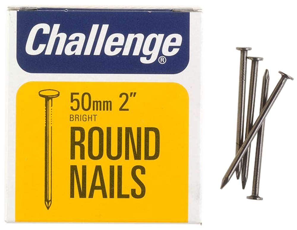 (Challenge) Round Nails Bright, 50Mm (225G), Nail Fasteners, Hardware - 12006