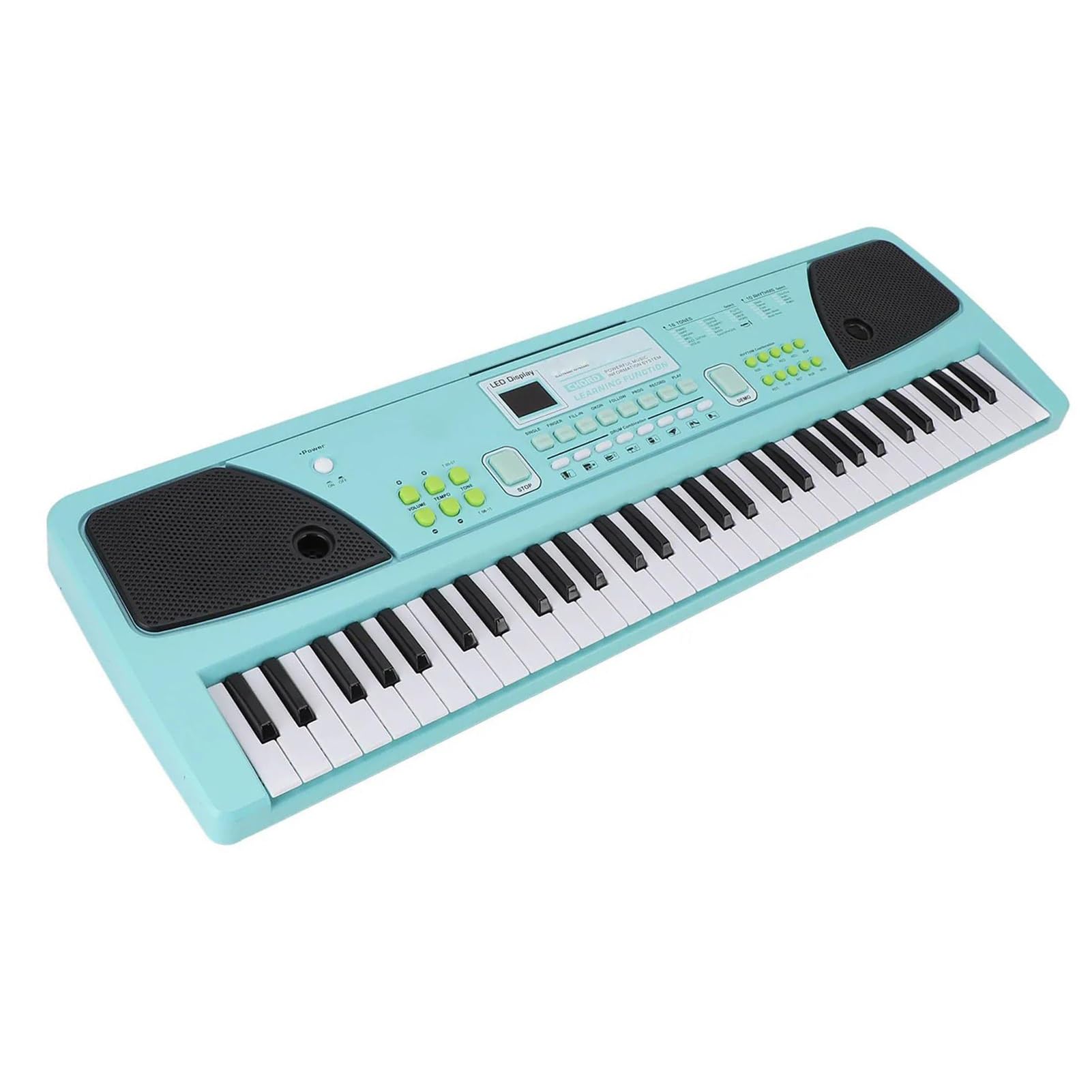 Pianino Elektroniczne Początkujący Dorosły 61 Klawiszowy Elektroniczny Keyboard Pianino Z Mikrofonem USB Ładowany