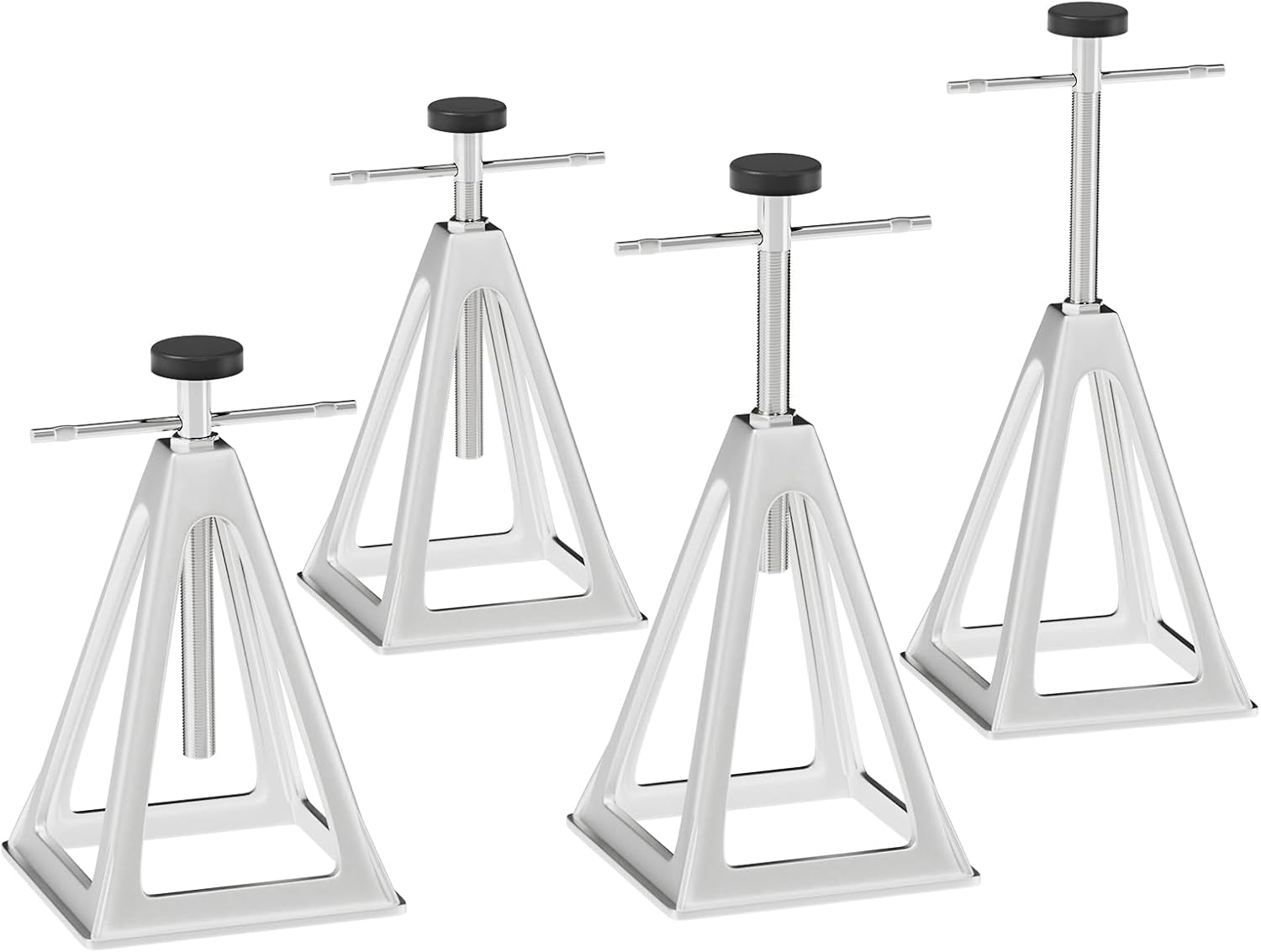 RVMATE Stack Jack 4 Pack, for RV, Camper and Trailer Stabilization, Aluminum RV stabilizer, Adjustable from 11 inch to 17 inch