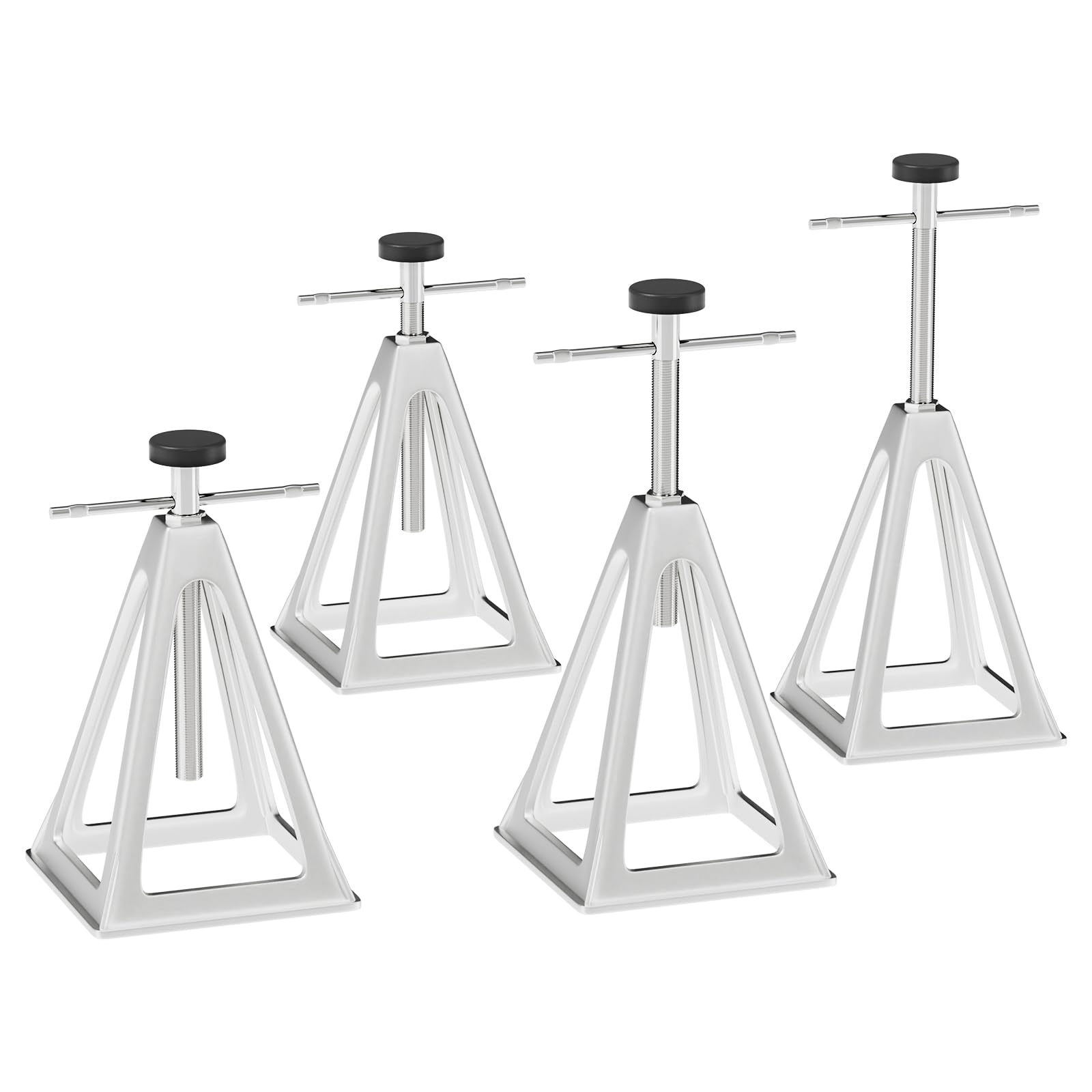 RVMATE Stack Jack 4 Pack with Cover, for RV, Camper and Trailer Stabilization, Aluminum RV stabilizer, Adjustable from 11 inch to 17 inch