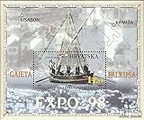 1998 EXPO 88 Prophila Collection Kroatien Block14 (kompl.Ausg.) postfrisch ** MNH 1998 Expo 88 (Briefmarken für Sammler) Seefahrt/Schiffe
