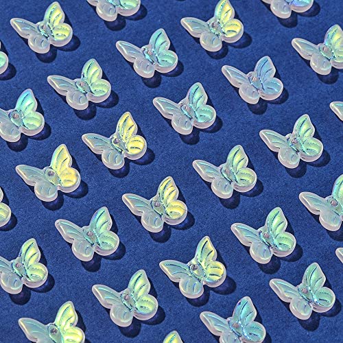 Liqunsweet 100 Pcs Butterfly Charm 11Mm Crystal Glass Animal Charms For Women Girls Jewellery Making Diy Crafts Accessories #TOP3