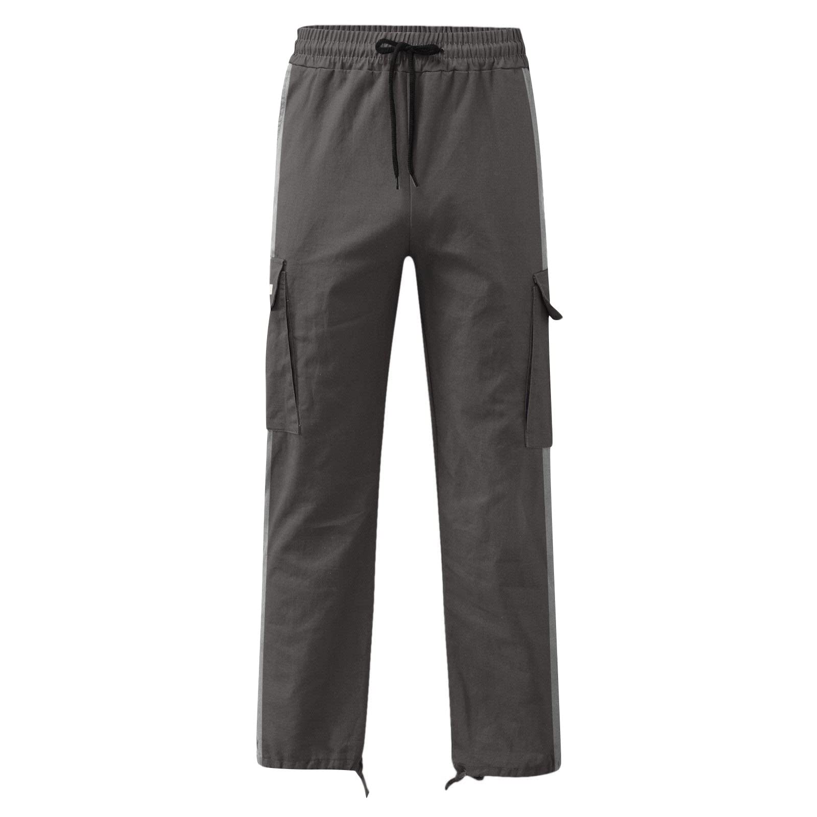 Pantalones cargo para hombre, pantalones de combate con puños, ajustados, dobladillo abierto, pantalones de chándal elásticos, pantalones de chándal con bloques de color, pantalones de trabajo para