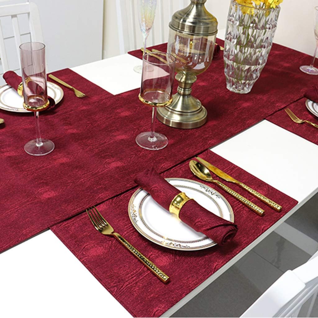 Tassel Table Runner Jacquard Double Thickening Bed Throw Farmhouse Placemats for Coffee Shoe Dresser Tv Cabinet Dinner Decoration-blue1-35x160cm (Brown 35x183cm)