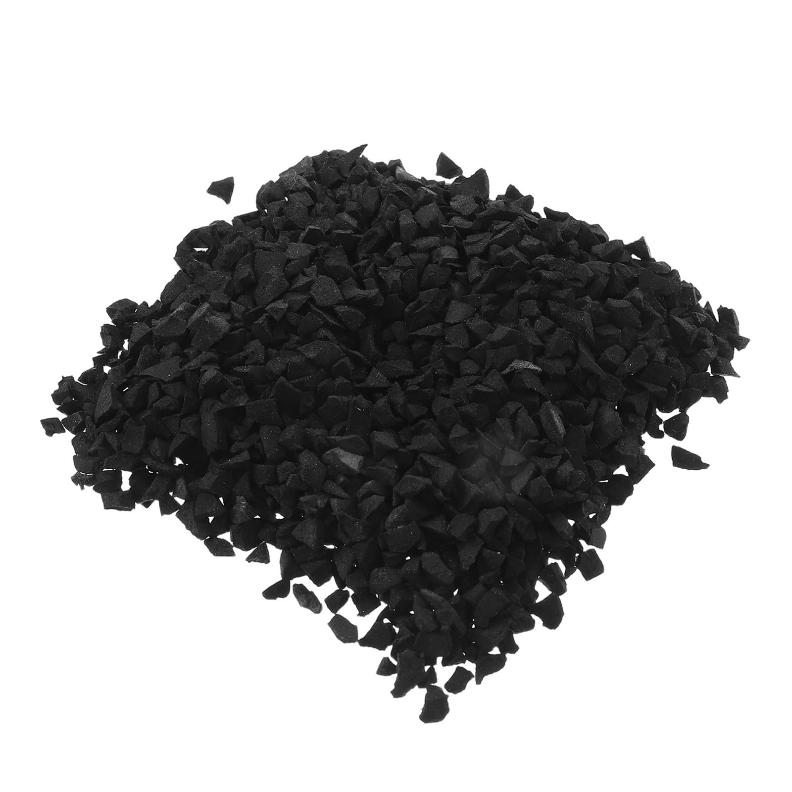 ORFOFE Relleno de Caucho Negro para Césped Artificial Deportivo Excelente Absorción de Impactos y Drenaje Adecuado para Eventos Atléticos y Entrenamiento