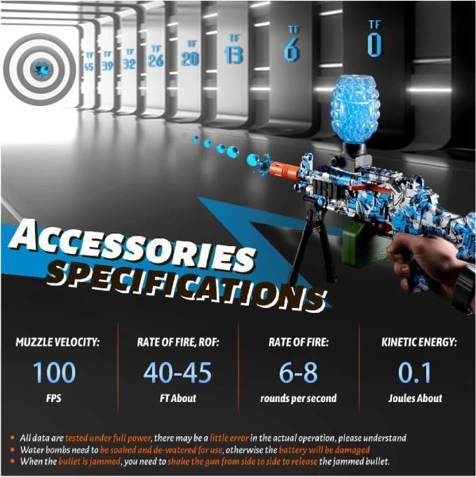 Image of Fresh Gel Blaster Gun Automatic Gun for Kids-Adults Electric Operated High Speed Including Gel Balls for Kids and Adults A6