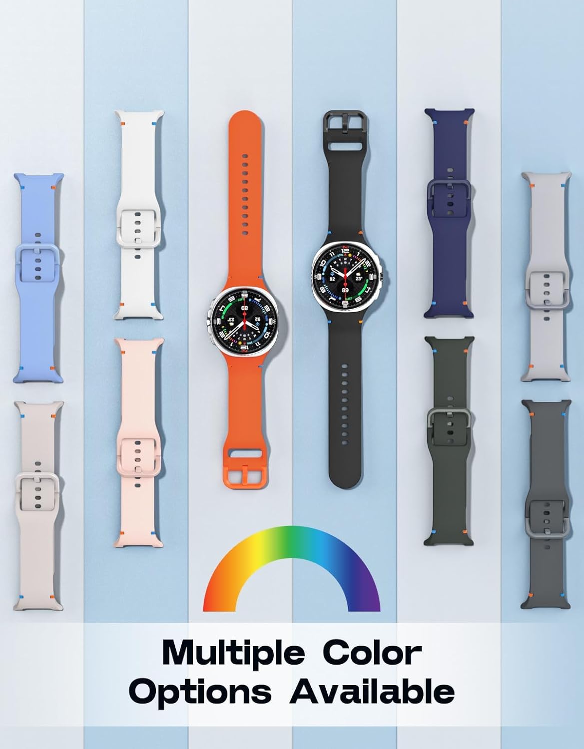 المتكامل - سوار سيليكون متوافق مع ساعة سامسونج جالاكسي 8 مقاس ... - view 6