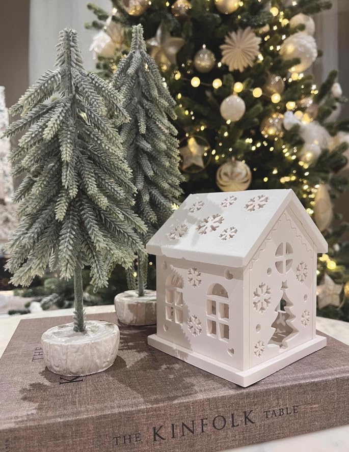 Işıltılı Dekoratif Tealight veya LED Tutucu Ev Modeli