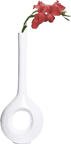 Jarrón alto y estrecho, moderno jarrón de suelo, regalo decorativo, jarrón blanco para diseño de interiores, jarrón de 28 pulgadas para boda, cena,