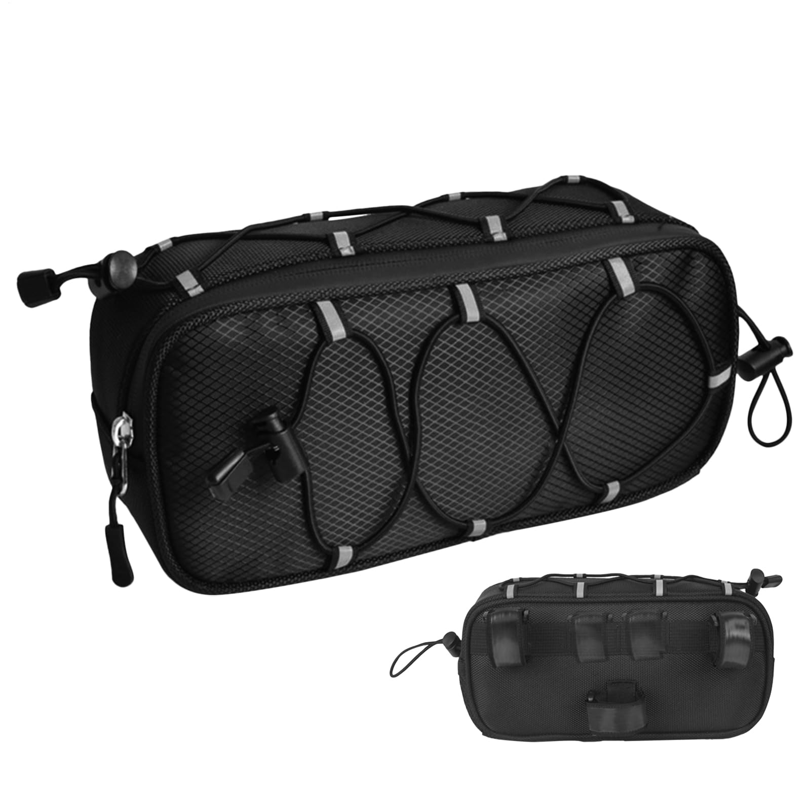 Sacoche de guidon de vélo étanche sac de rangement pliable pour téléphone - 8