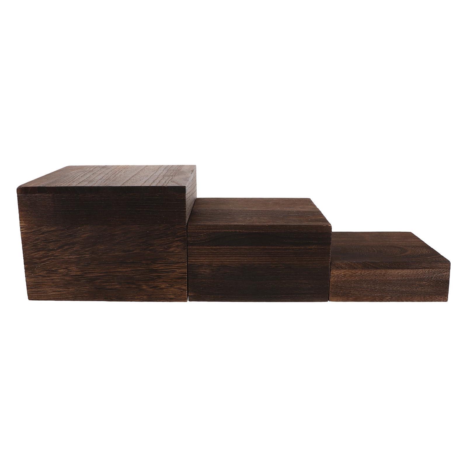 Présentoir à Cupcakes en Bois , Lot de 3 , Style Rustique , Empilable