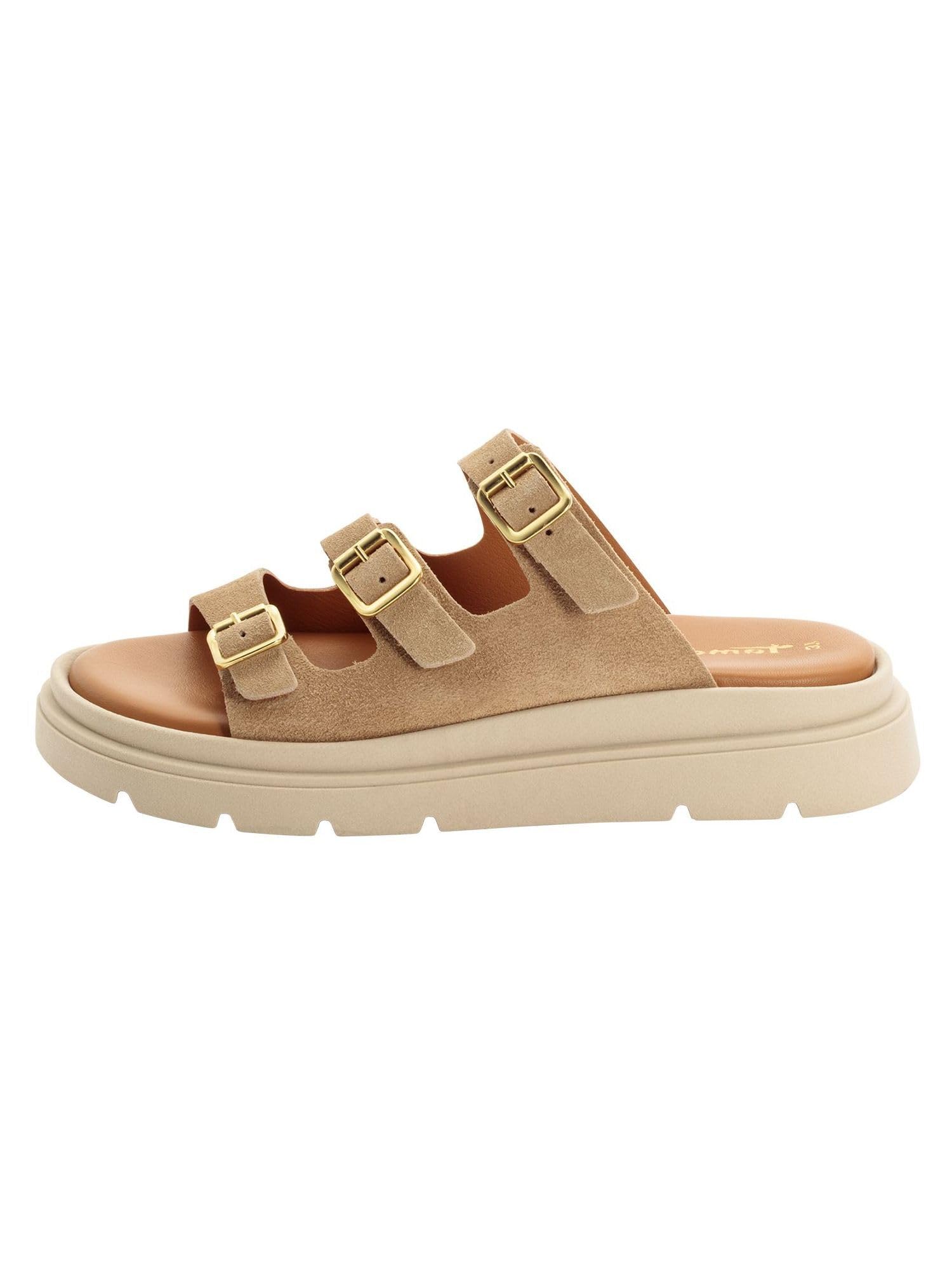 Tamaris Mule Femme à Talon compensé en Cuir