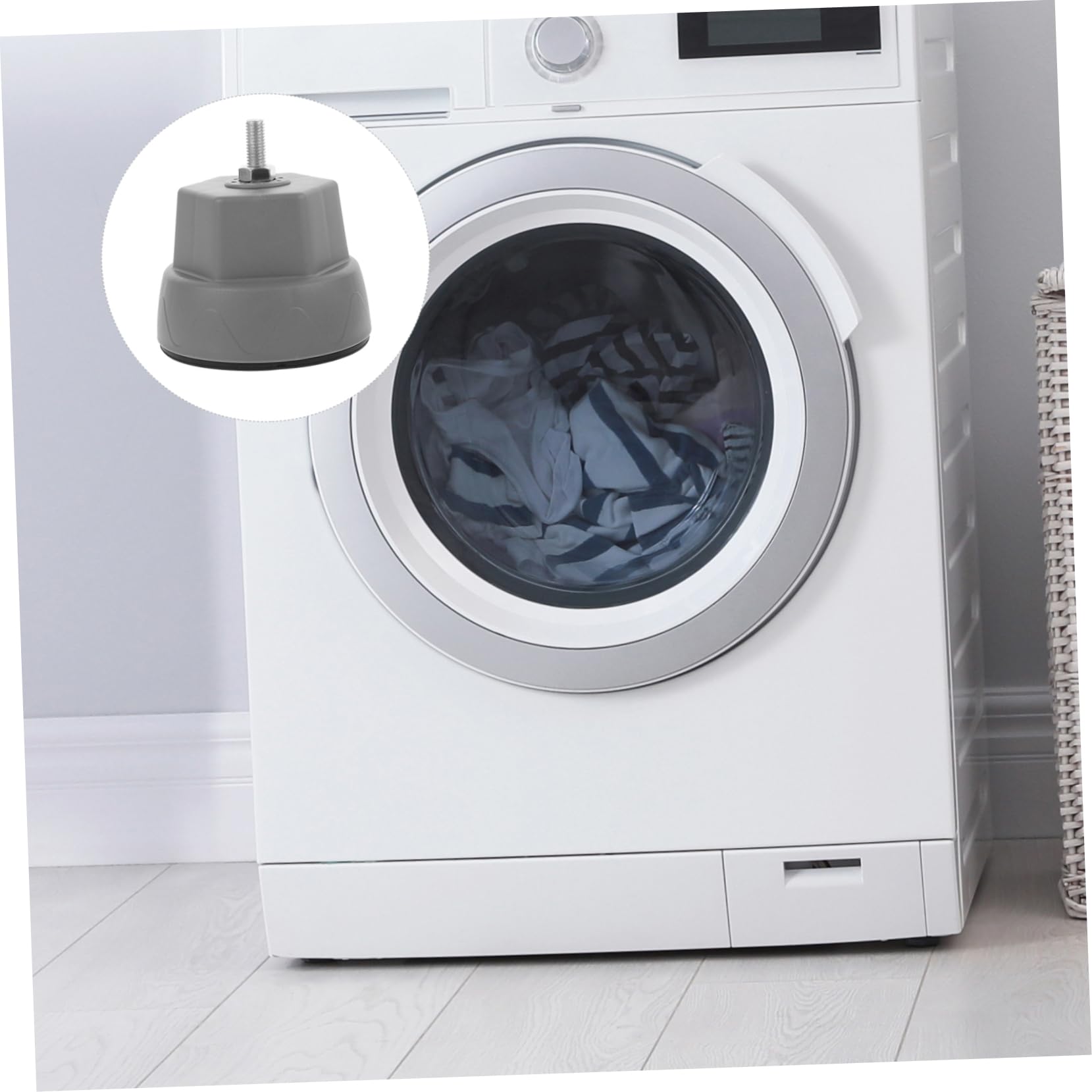 Holibanna Soporte Antivibración para Lavadora y Secadora 4piezas Amortiguación y Diseño Práctico