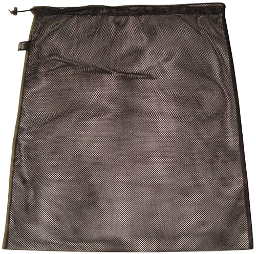 Laundry Bag Strong Industrial Mesh Drawstring with Cord Lock Made In USA. (Black)2