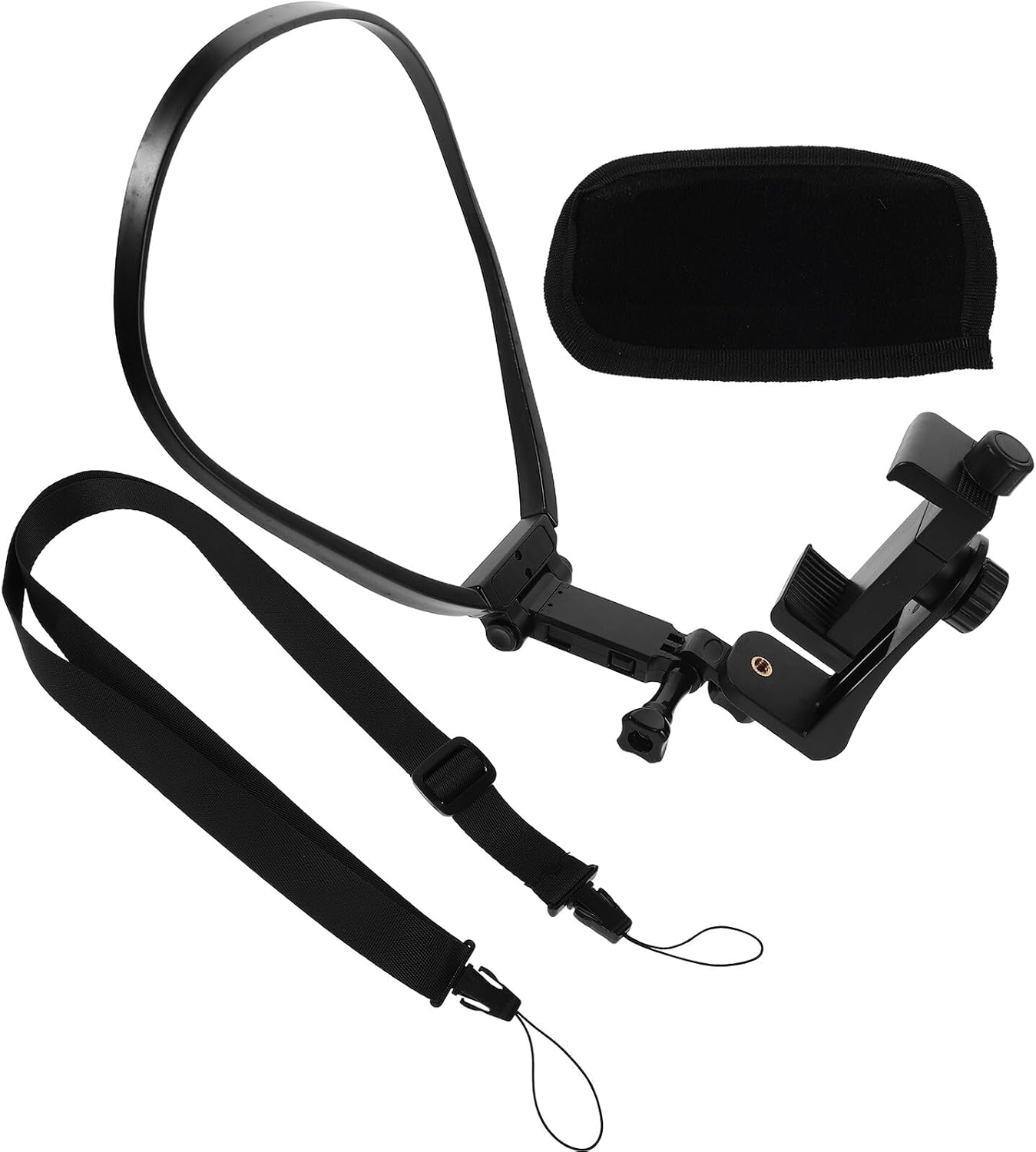 VALICLUD POV Phone Holder and Neck Camera Stand with Chest Mount, Hands- Phone Holder for Outdoor Sports and Riding, Adjustable Neck Strap for First-Person Video Recording