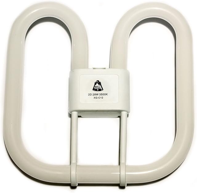 Bell 28w 2D Square 4-Pin Gr10q Cap Standard White (3500k) Compact Fluorescent Lamp, 28 W