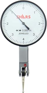 Shars 0.008" Large Face Dial Test Indicator, 0.0001" Graduation, 1.5" Diameter - Precision 303-3210