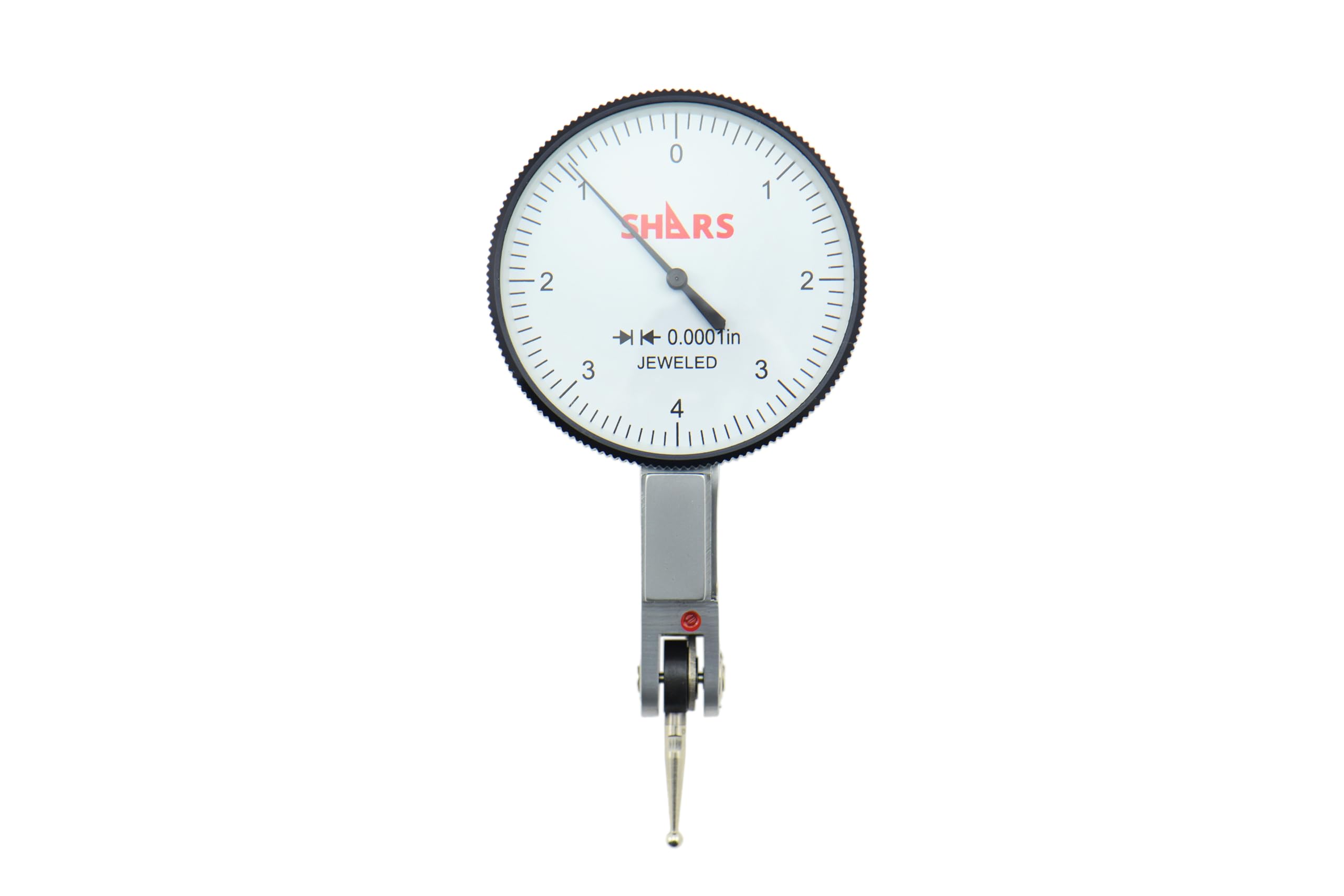 Shars Indicador de prueba de dial de cara grande de 0 pulgadas. Graduación de 1 pulgada, diámetro de cara de 1.5 pulgadas 303-3210 P]
