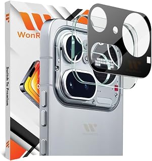 WonReza® Pack 1- Back Camera Glass Protector Compatible with Nothing 4A Pro 5G [3D Premium] Camera Glass Protector (Black) Price In India