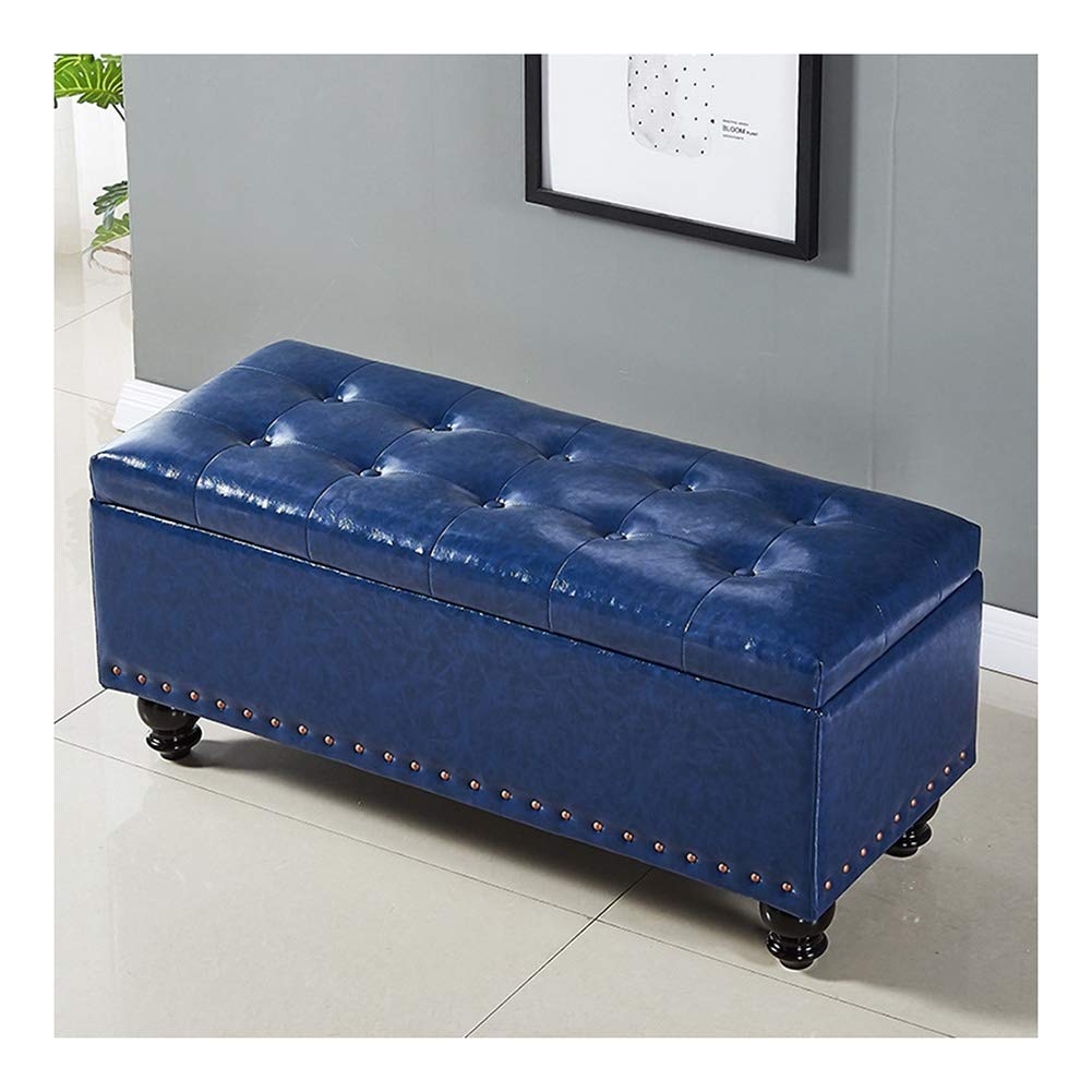 Pouf de rangement rectangulaire pour optimiser un salon encombré