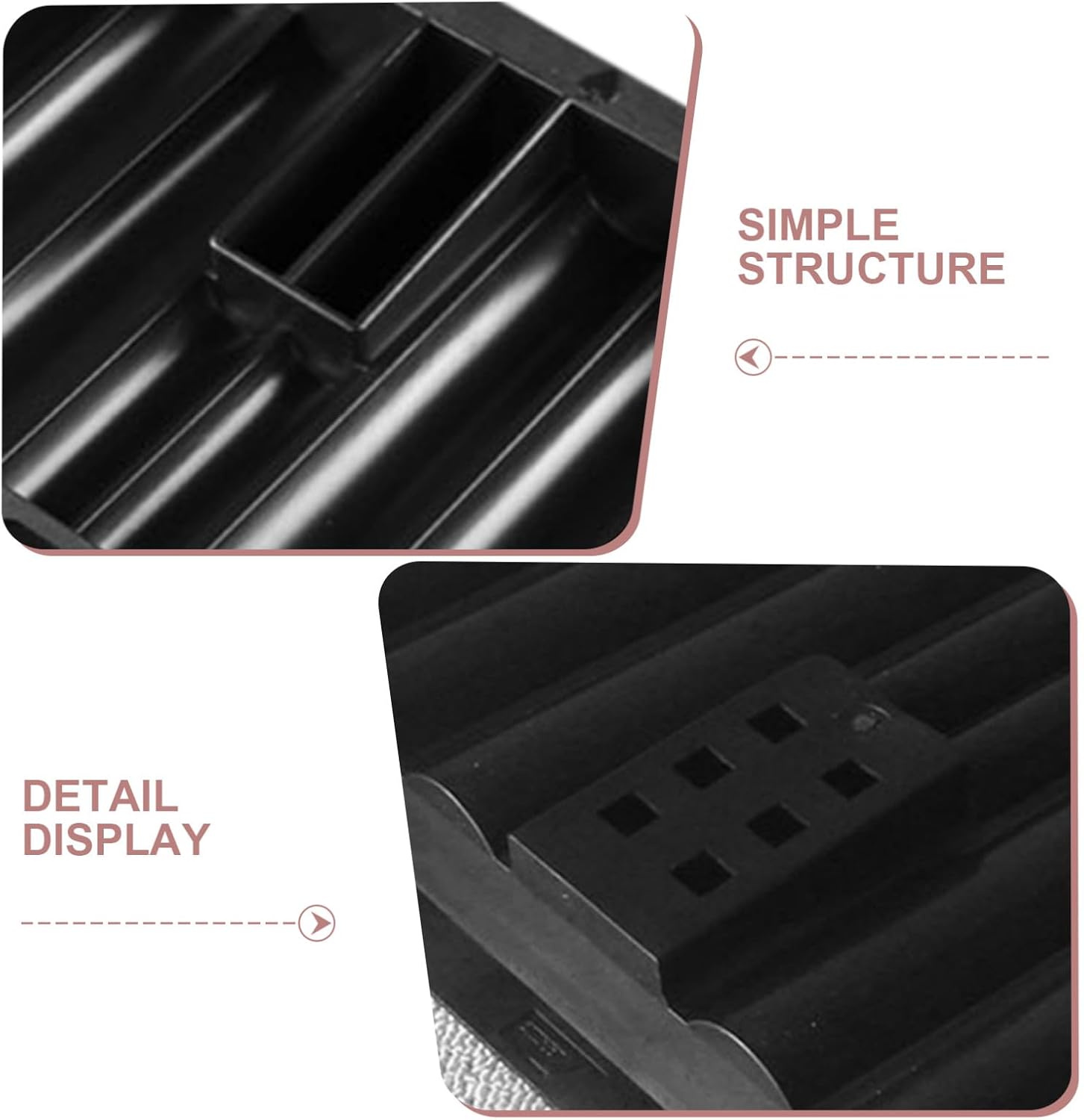 Poker Chip Tray Holder for Table Plastic Poker Chip Organizer 10 Slots for Game Night