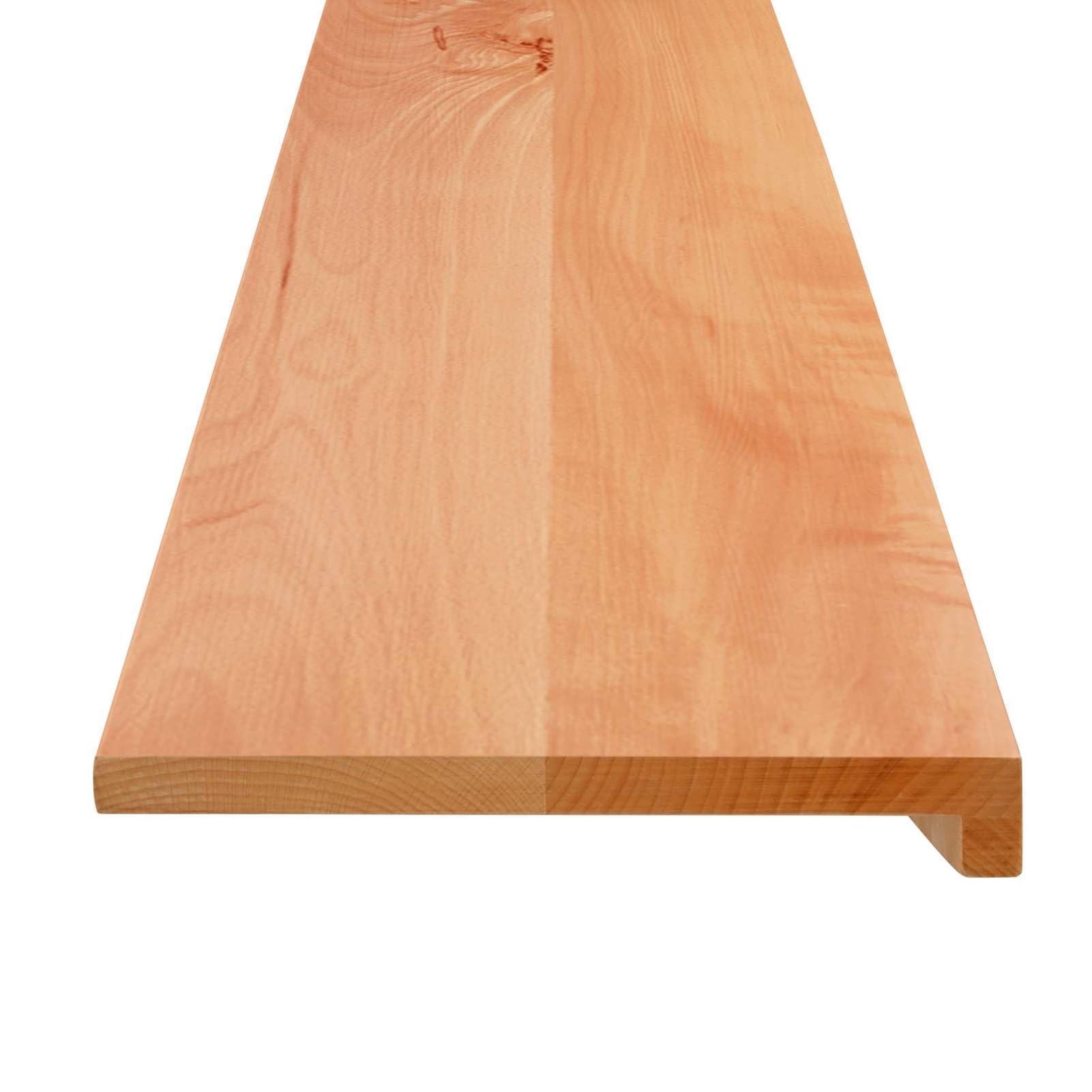 2 Stk. Fensterbänke 140 x 20 x 2 cm Massivholz Buche, zusätzliche Ablagefläche für Pflanzen und Deko for Fensterbank