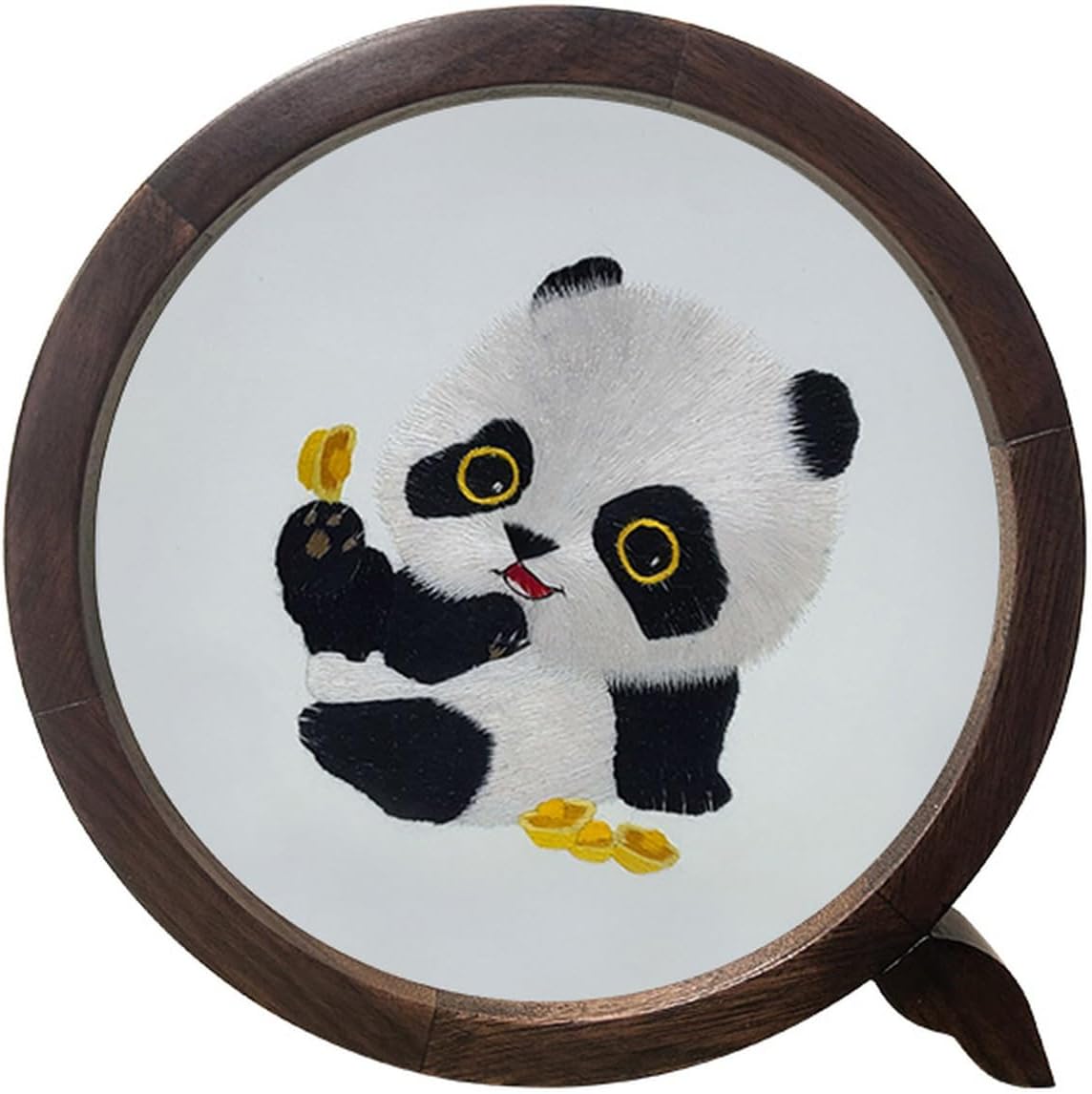 ジャイアントパンダ刺繍置物 ジャイアントパンダ刺繍置物 工場中国ジャイアントパンダ置物ホーム