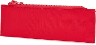 Pencil Case Simple and Multifunctional Pencil Bag with Zipper Portable Pencil Storage (Red)