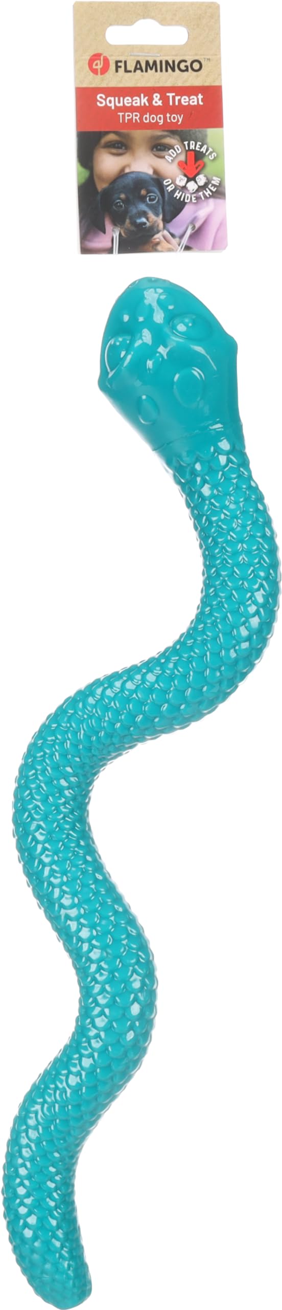 Flamingo GC TPR Sneaky Snake Turchese 42x10,5x5CM