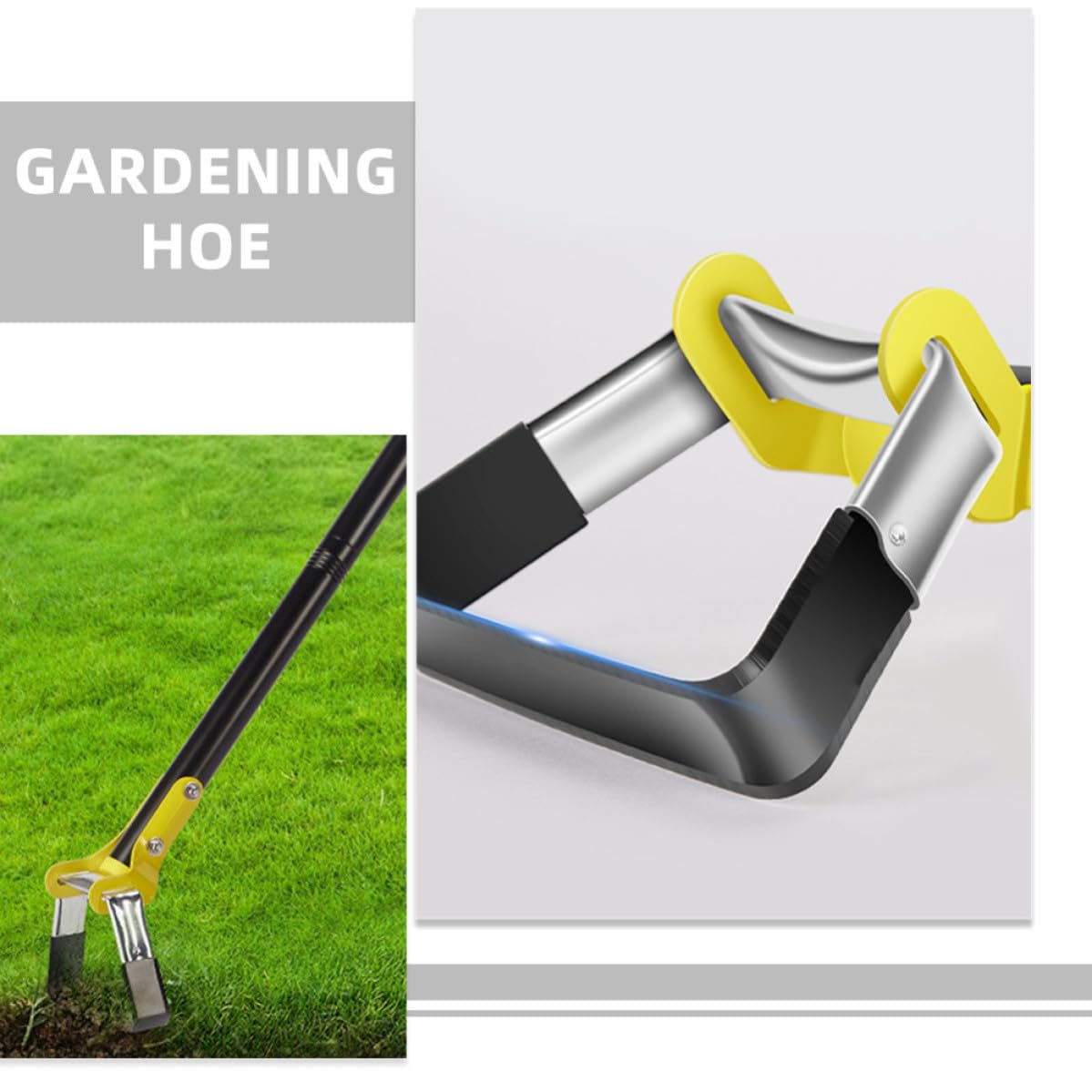 Housoutil Sradicatore Strumento Portatile Ergonomico in Acciaio Inossidabile Erbacce Manico e Manganese Efficiente e Resistente per Uso Domestico e Hiking per Giardinaggio
