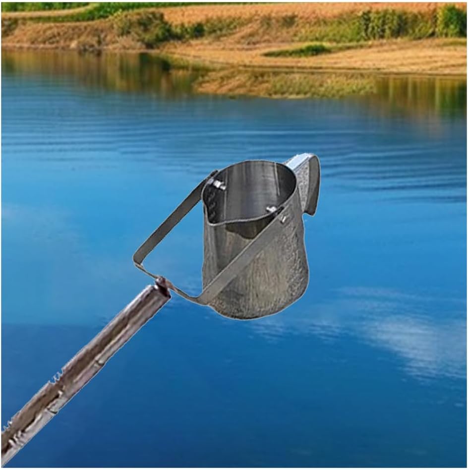 Portable Telescopic Water Sampler, Stainless Steel Sampling Rod and 1000ml Scale Sampling Bucket for Lakes Rivers Reservoirs Water Tester,2.0ft~4.9ft