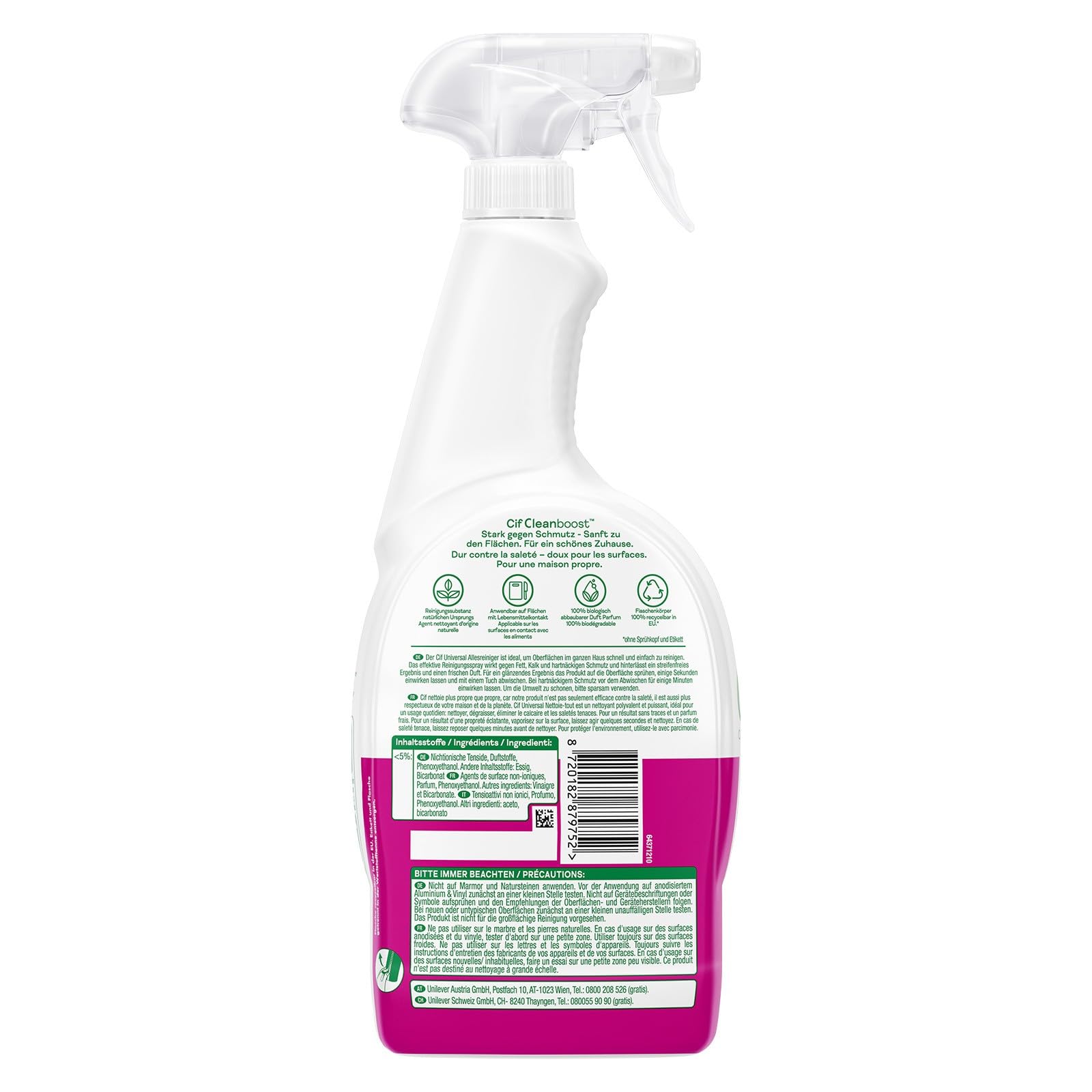 Cif Limpiador multiusos universal, 750 ml (6 unidades de 750 ml)
